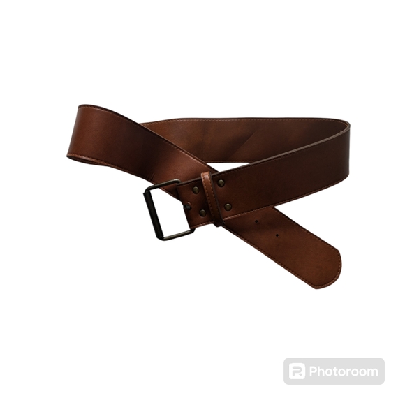 Brown Belt with Square Buckle. - Picture 3 of 10
